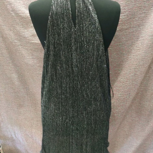 Zara dress with silver thread like new, size L