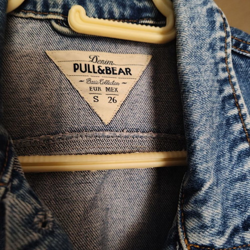 Denim vest Pull & Bear like new, blue, size S