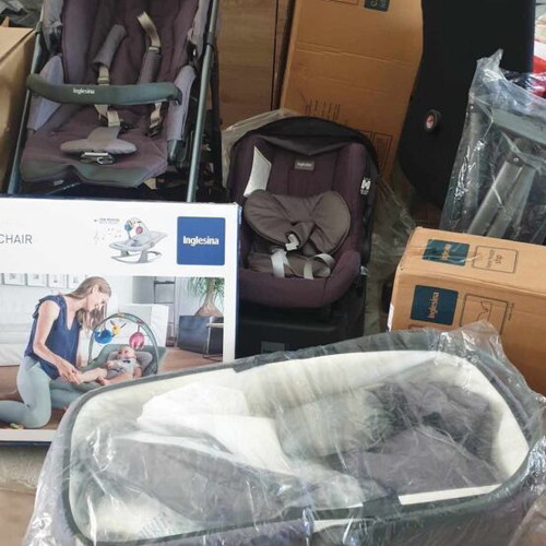 Inglesina Trilogy Quattro System stroller set like new, sidereal grey