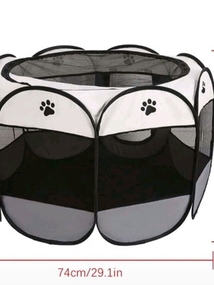 Oxford fabric octagonal pet bed new, grey
