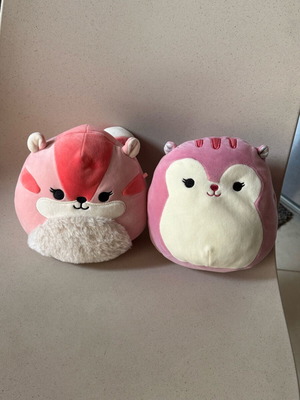 Sqishmallows set used, 2 pieces 20 cm each