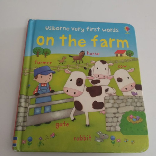 On the farm book used for children, English