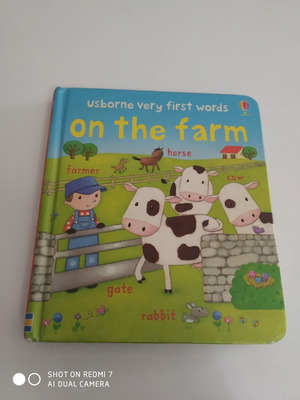 On the farm book used for children, English