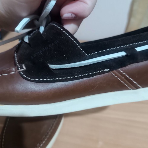 Armand Basi boat shoes new, size 45-46, brown leather