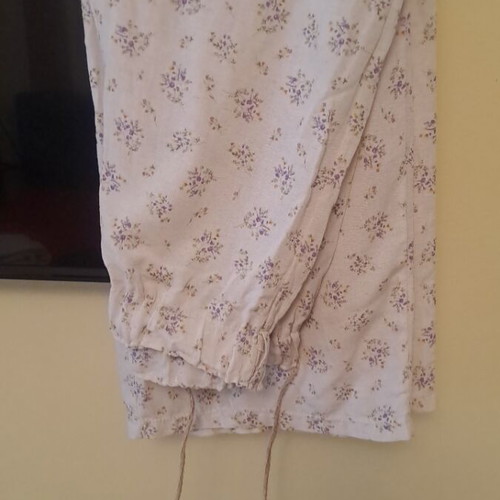 Linen women's pants like new, beige, size S, wide fit