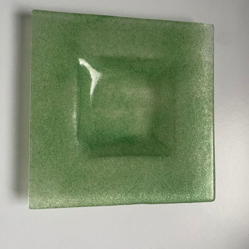 Decorative table green glass like new