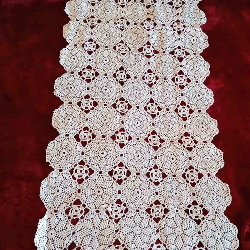 Handmade crochet table runner like new