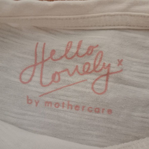 Mothercare Girls' T-shirt with Color-Changing Sequin Star like new, ages 7-9