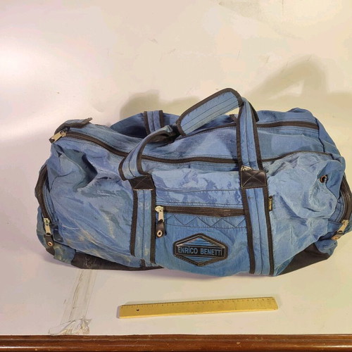 Enrico Benetti suitcase used, medium size, blue