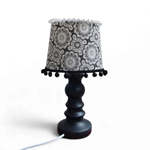 Black Mandala Table Lamp new, dimensions 35x20 E27