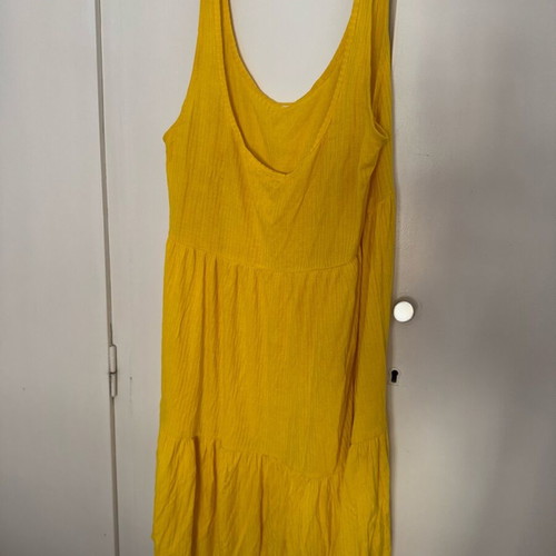 Yellow dress used, comfortable, size L