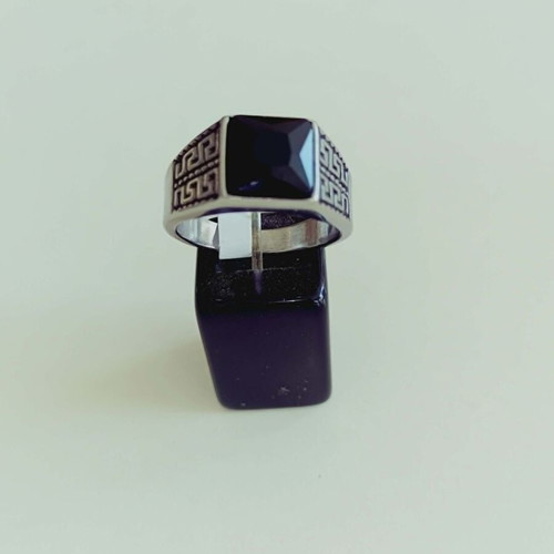 Vintage Apefthon ring with black stone men's sizes 19-22 new