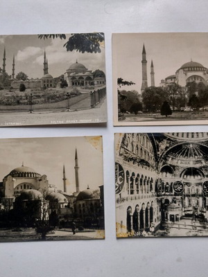 Καρτ ποσταλ Αγία Σοφία Κωνσταντινούπολη μεταχειρισμένες, πακέτο 4