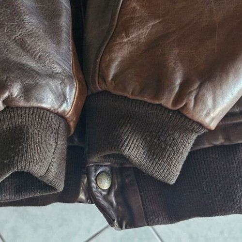Redskins men's leather jacket vintage XL used, brown