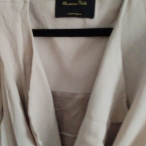 Massimo Dutti sleeveless long cardigan with belt size XL like new beige
