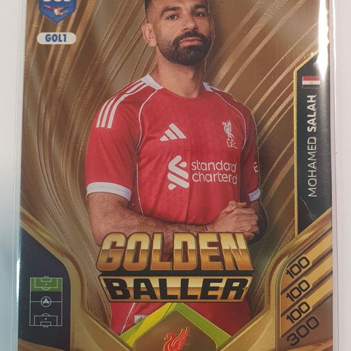Panini Golden Baller No1 Mohamed Salah Liverpool FIFA 365 Andrenalyn XL 2026 like new