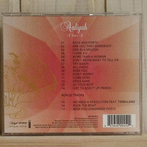 Aaliyah I Care 4 U CD like new, R&B / Soul