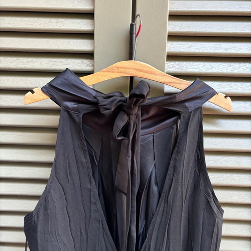 Attrattivo black voile dress like new, balloon knee-length
