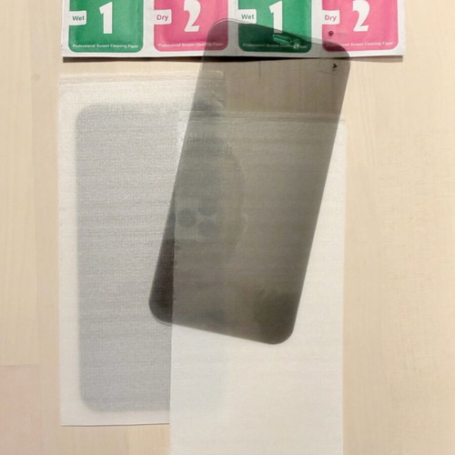 iPhone 12 privacy tinted screen protectors, new, set of 2