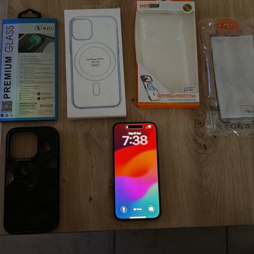 Apple iPhone 15 Pro smartphone, blue, 128GB