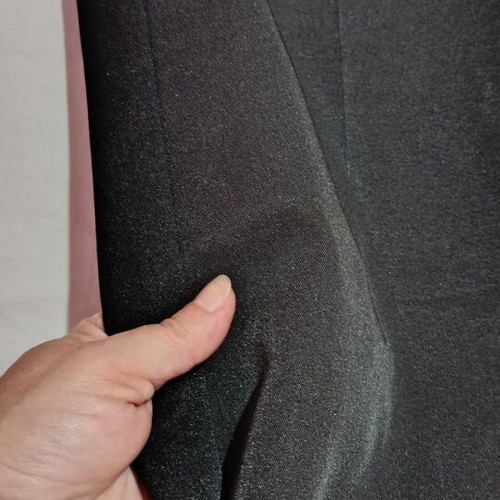 Classic fabric pants with rhinestones, black, size S