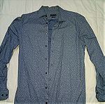  Ανδρικό μακρυμάνικο πουκάμισο Zara (S) slim fit