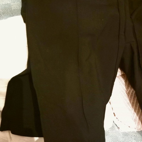 Pull & Bear High-Waisted Stretch Black Pants New Size M