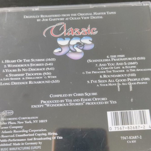 Yes Classic Yes CD used, rock