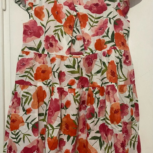 Benetton printed summer dress like new with ruffle sleeve