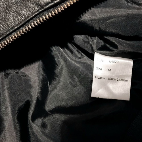 Saint Tropez women's short leather jacket like new, black, size M