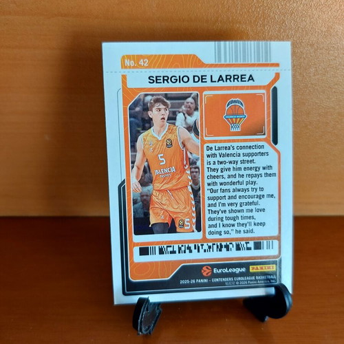 2025-26 Euroleague Contenders Valencia Sergio De Larrea Round 2 Ticket new