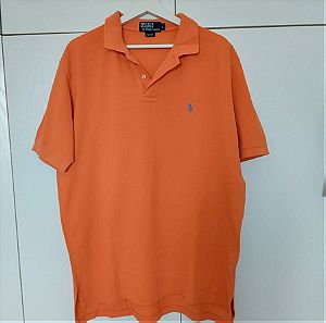 Ralph Lauren πορτοκαλί κοντομανικη polo μπλούζα νο. Large
