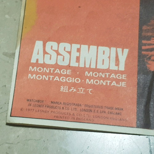 Matchbox PK-1001 Counter Attack manual used