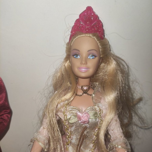 Barbie Princess Annaliese and Prince Dominic with Cat used