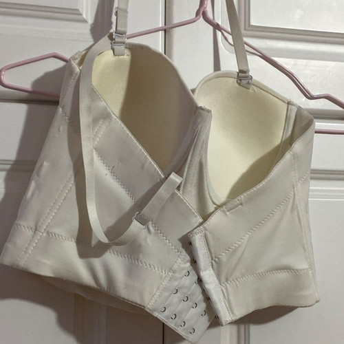White bustier with cups used