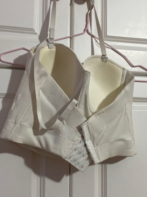 White bustier with cups used