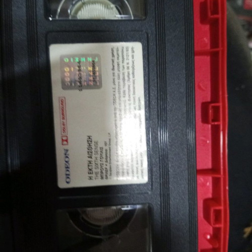 The Sixth Sense VHS tape used with Bruce Willis