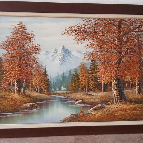 Landscape painting on canvas like new