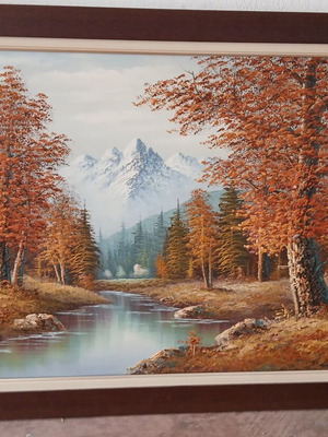 Landscape painting on canvas like new