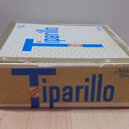 Tiparillo cigars old advertising cardboard box used, empty