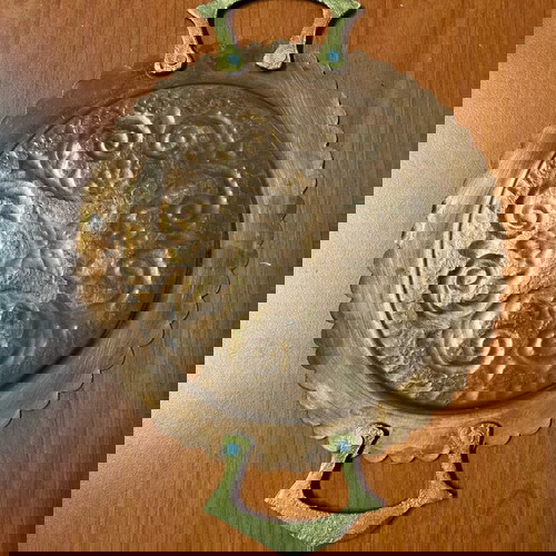 Χάλκινος δίσκος μεταχειρισμένος, διάμετρος 18εκ.