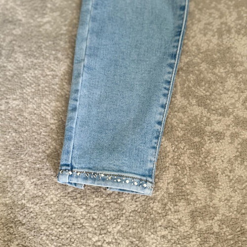 Celestino jeans large with rhinestones like new, blue