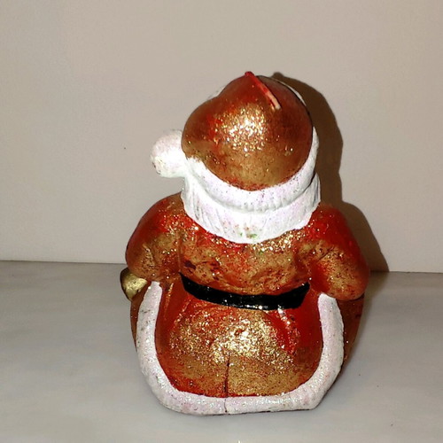 Santa Claus candle used, vintage
