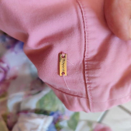 Mayoral floral chiffon tunic and pink pants set for girls