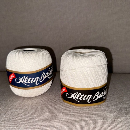 Altın Başak lace threads set of 4 white new