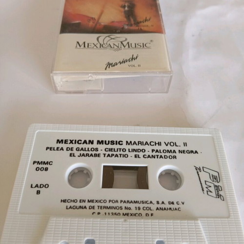 Mexican Music Mariachi Vol. II collectible cassette new, traditional
