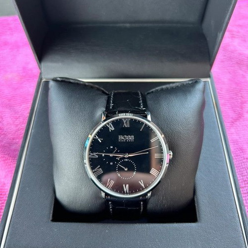 Hugo Boss William Collection watch new, men's, black-silver