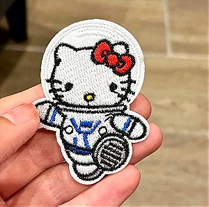 space hello kitty embroidered clothes patch sticker