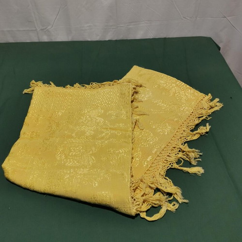 Sofa throw or blanket used with signs of wear, circa 1930