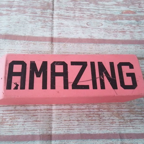 Amazing eraser used, very large 16x5 cm